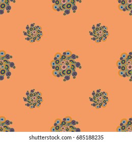 Retro seamless colorful dots pattern. Ideal for printing onto fabric and paper or decoration.