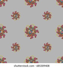 Retro seamless colorful dots pattern. Ideal for printing onto fabric and paper or decoration.