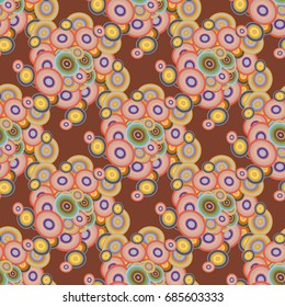 Retro seamless colorful dots pattern. Ideal for printing onto fabric and paper or decoration.