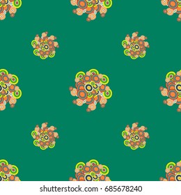 Retro seamless colorful dots pattern. Ideal for printing onto fabric and paper or decoration.
