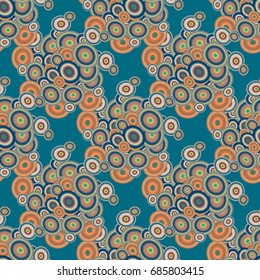 Retro seamless colorful dots pattern. Ideal for printing onto fabric and paper or decoration.