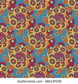 Retro seamless colorful dots pattern. Ideal for printing onto fabric and paper or decoration.