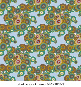 Retro seamless colorful dots pattern. Ideal for printing onto fabric and paper or decoration.