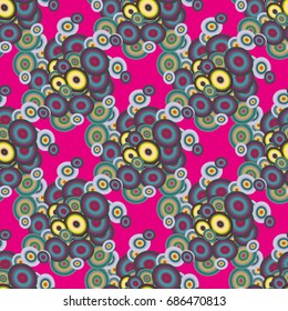 Retro seamless colorful dots pattern. Ideal for printing onto fabric and paper or decoration.