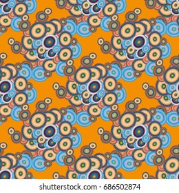 Retro seamless colorful dots pattern. Ideal for printing onto fabric and paper or decoration.