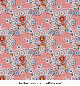 Retro seamless colorful dots pattern. Ideal for printing onto fabric and paper or decoration.