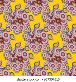 Retro seamless colorful dots pattern. Ideal for printing onto fabric and paper or decoration.