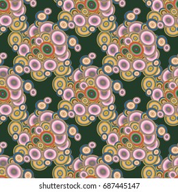 Retro seamless colorful dots pattern. Ideal for printing onto fabric and paper or decoration.