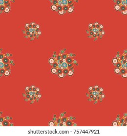 Retro seamless colorful dots pattern. Ideal for printing onto fabric and paper or decoration.
