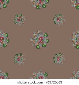 Retro seamless colorful dots pattern. Ideal for printing onto fabric and paper or decoration.