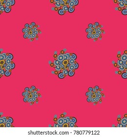 Retro seamless colorful dots pattern. Ideal for printing onto fabric and paper or decoration.