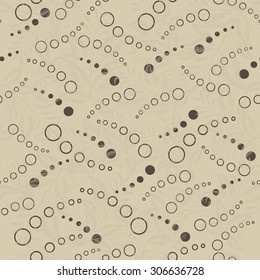 retro seamless colorful polka dots pattern 