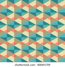 Retro seamless geometric pattern