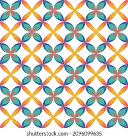 Retro seamless geometric shapes pattern design vector eps 10