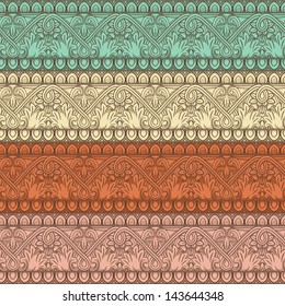 retro seamless natural striped pattern. vector illustration 