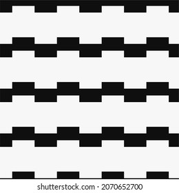 Retro  seamless  parallel stripes pattern. Abstract geometric vector background. Stylish retro black and white colors.