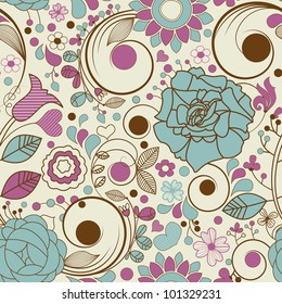 Retro seamless pattern