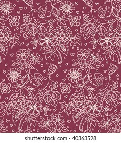 Retro seamless pattern