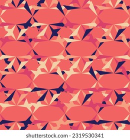 Retro seamless pattern. 60s and 70s Aesthetic Style. Vector illustration. 