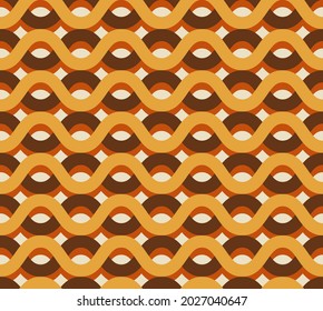 Retro seamless pattern. Abstract geometric background. Vector Illustration.
