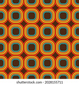 Nahtlose Retro-Muster. Abstrakter geometrischer Hintergrund. Vektorgrafik.
