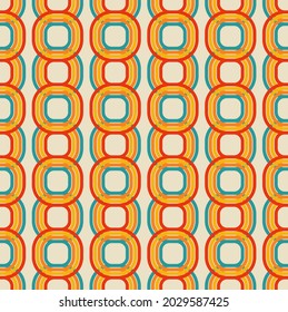 Retro seamless pattern. Abstract geometric background. Vector Illustration.
