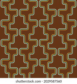 Retro seamless pattern. Abstract geometric background. Vector Illustration.
