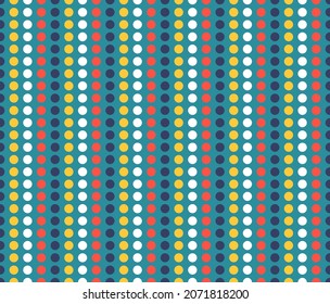 Retro seamless pattern. Abstract geometric pattern. Bauhaus pattern. Vector Illustration. 