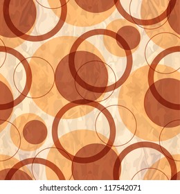 Retro seamless pattern with circles