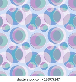 Retro seamless pattern with circles