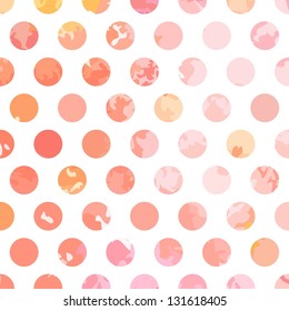 Retro seamless pattern with circles