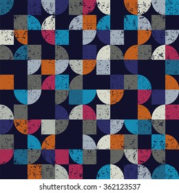 Retro seamless pattern with circles.