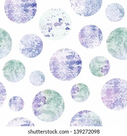 Retro seamless pattern with circles. Abstract geometric background.