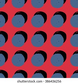 Retro seamless pattern with circles. Colorful vector background for hipster