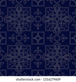 Retro seamless pattern classic vector background