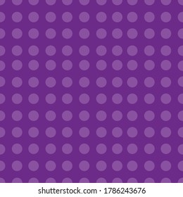 Retro seamless pattern. Colored polka dots. Purple shades. Suitable for printing on textiles or paper or as a background for the web.