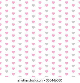 retro seamless pattern with colorful hearts. eps10
