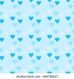 Retro seamless pattern with colorful hearts. Abstract geometric modern background. Vector illustration. Art deco style. Heart seamless pattern.
