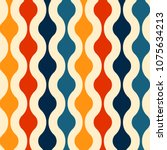 Retro seamless pattern - colorful nostalgic background design