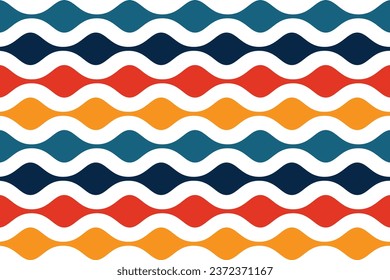 Retro seamless pattern - colorful nostalgic background design eps 10 vector