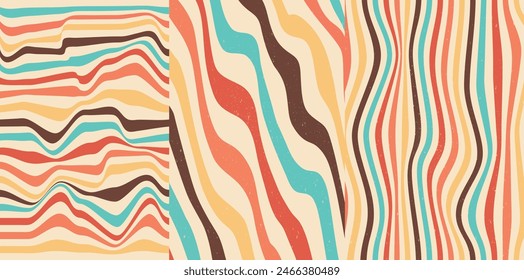 Retro seamless pattern - colorful nostalgic background design