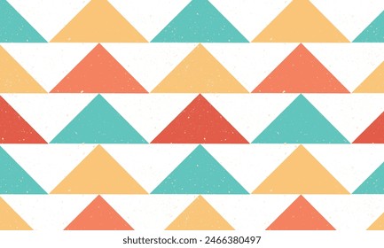 Retro seamless pattern - colorful nostalgic background design