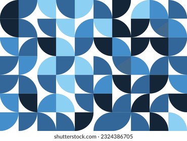Retro seamless pattern design blue toned nostalgic repeat background for textile, wallpaper, and wrapping paper