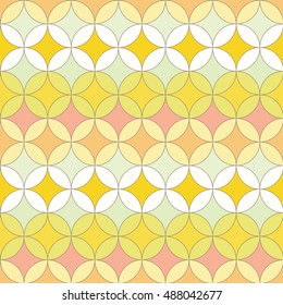 Retro seamless pattern. Disco style.