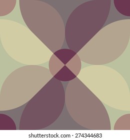 Retro seamless pattern with floral design for printing on fabric, paper, or for use as background. Eps 10