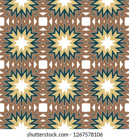 Retro Seamless Pattern. Geometric, Triangle, Zig Zag. For Wallpaper, Fabric, Scrapbooking Design, Textures. Vector Illustration.