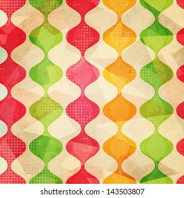 retro seamless pattern with grunge effect