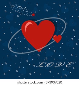 retro seamless pattern with hearts