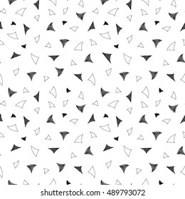 Retro seamless pattern in memphis style. Fashion 80-90s.