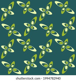 Retro seamless pattern for prints, cobwebs, textiles, advertising and any design projects. Simple rounded shapes will decorate any surface or thing and make it attractive.